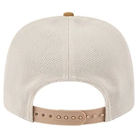 Men's New Era Tan/Light Brown Detroit Red Wings Two-Tone Trucker 9SEVENTY Stretch Snap Adjustable Hat