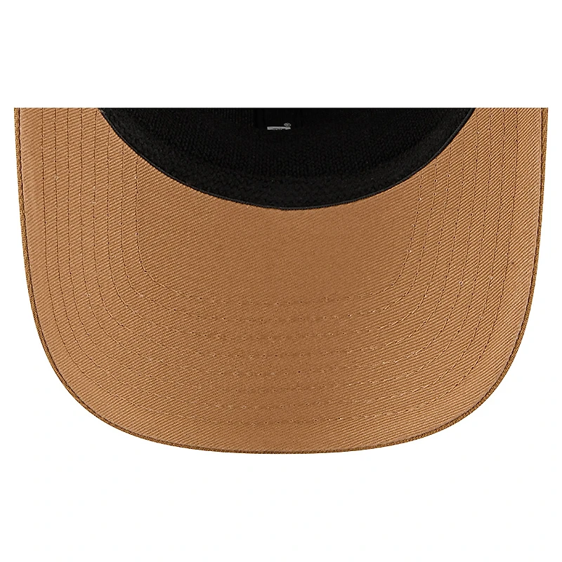 Men's New Era Tan/Light Brown Detroit Red Wings Two-Tone Trucker 9SEVENTY Stretch Snap Adjustable Hat