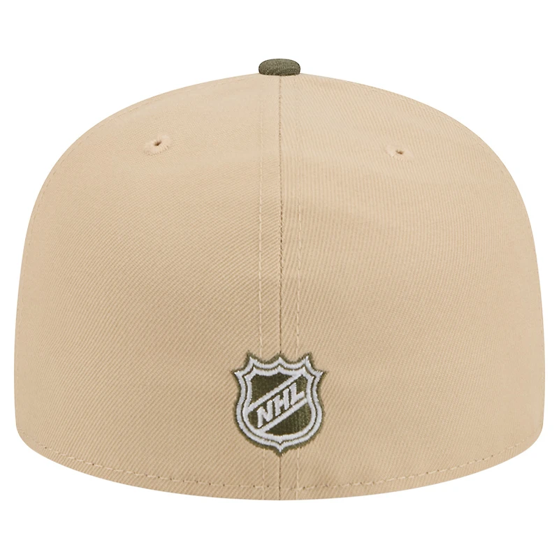 Men's New Era  Tan/Olive Detroit Red Wings Color Pack Two-Tone 59FIFTY A-Frame Fitted Hat