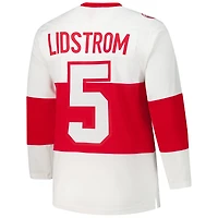 Maillot de jeu puissance blanc Nicklas Lidstrom pour homme des Red Wings Detroit 2008-09