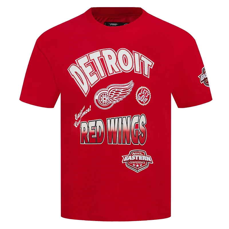 T-shirt rouge Pro Standard pour homme des Red Wings de Detroit
