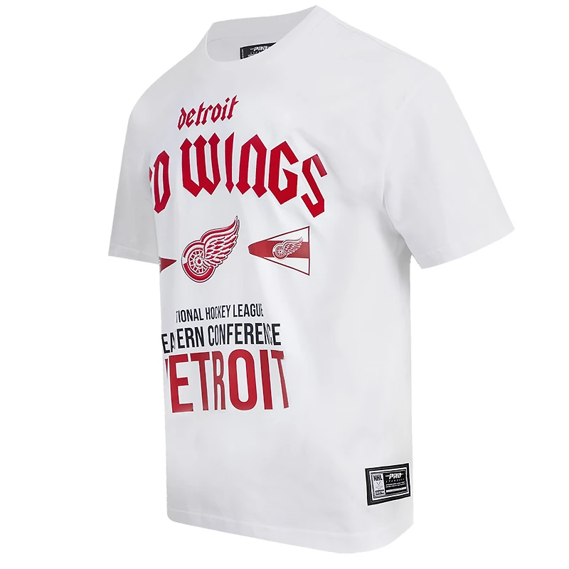 T-shirt blanc Pro Standard des Red Wings de Detroit City Tour pour hommes