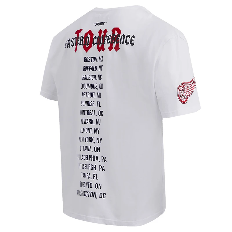 T-shirt blanc Pro Standard des Red Wings de Detroit City Tour pour hommes