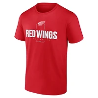 T-shirt de milieu terrain personnalisé pour homme des Red Wings Detroit
