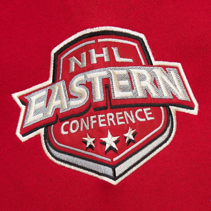 Men's Red Detroit Wings Heritage Lace-Up Pullover Sweatshirt