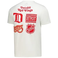 Men's Starter  White Detroit Red Wings Logo Collage T-Shirt