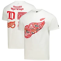 Men's Starter  White Detroit Red Wings Logo Collage T-Shirt