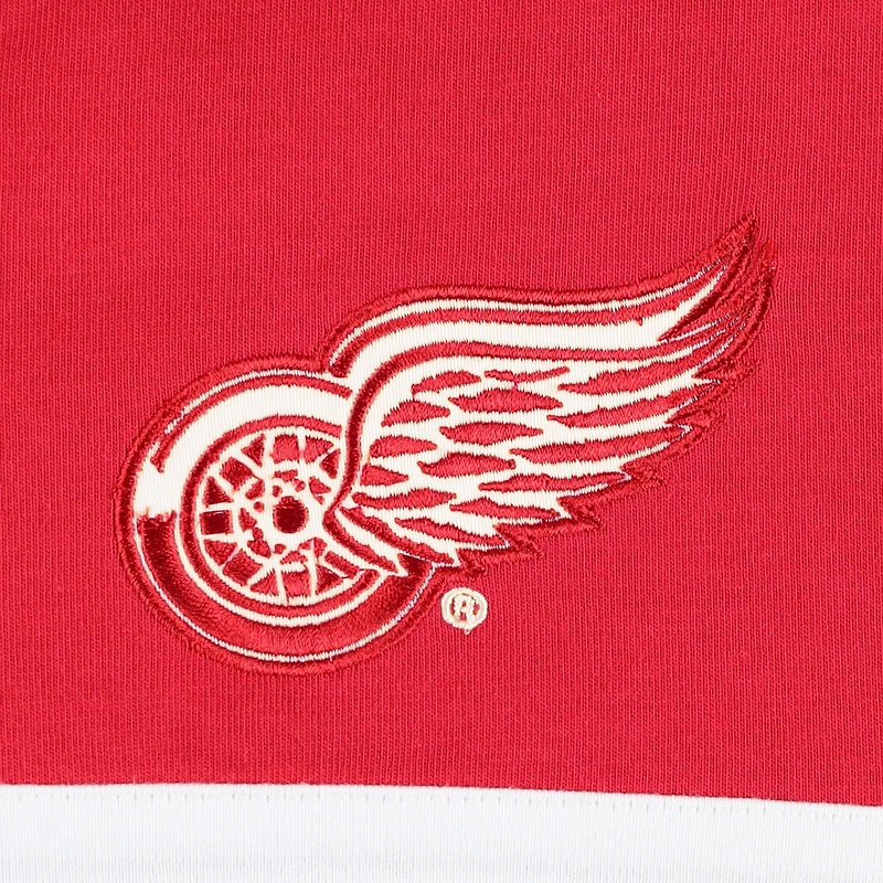 Men's Tommy Hilfiger Red Detroit Wings Walter Lace-Up Long Sleeve Top