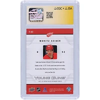 Moritz Seider Detroit Red Wings Carte recrue 9/10 authentifiée dédicacée 2021-22 Upper Deck Extended Series '06-07 Retro Young Guns #T-83 CGC Fanatics Witnessed