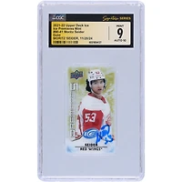 Moritz Seider Detroit Red Wings Autographié 2021-22 Upper Deck Ice Gold Ice Premieres Mini #MI-41 #/99 CGC Fanatics Witnessed Authenticated 9/10 Rookie Card