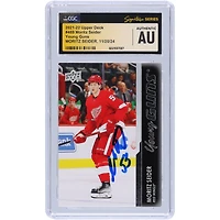Moritz Seider Detroit Red Wings Carte de recrue authentifiée dédicacée 2021-22 Upper Deck Series 2 Young Guns #469 CGC Fanatics