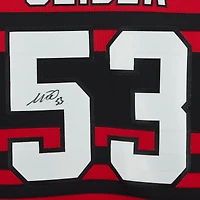 Maillot authentique Adidas rétro inversé autographié de Moritz Seider, des Red Wings de Détroit, saison 2022-2023