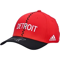 Casquette rétro adidas Reverse dédicacée par Moritz Seider des Red Wings de Detroit 2022-23