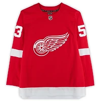 Maillot premium Red Fanatics autographié par Moritz Seider des Red Wings de Detroit