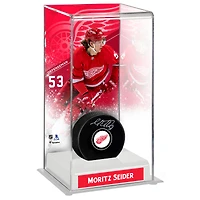 Étui de luxe pour rondelles de hockey Moritz Seider Detroit Red Wings