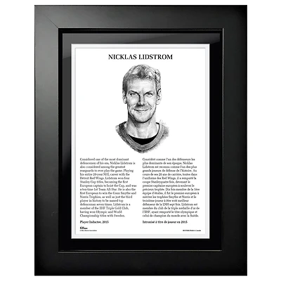 Nicklas Lidstrom Detroit Red Wings - 2015 Legends Line 12'' x 16'' Photo encadrée