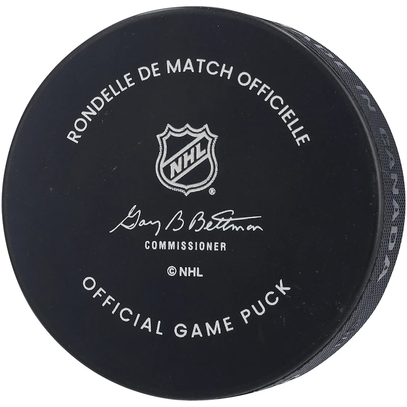 Rondelle de match officielle autographiée par Patrick Kane des Red Wings de Détroit