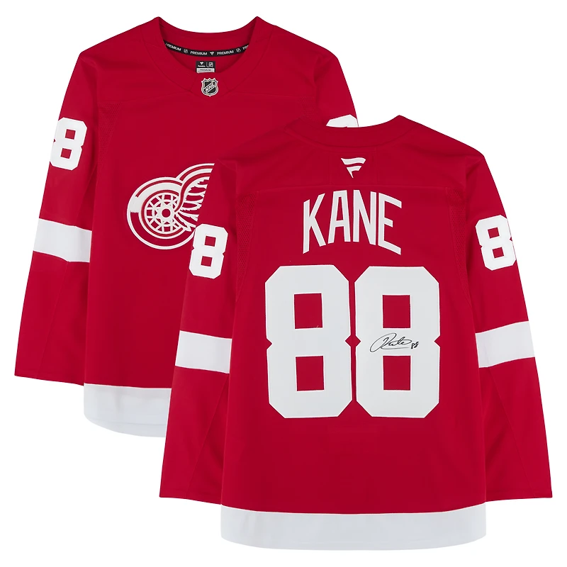 Patrick Kane Detroit Red Wings Autographed Red Fanatics Premium Jersey