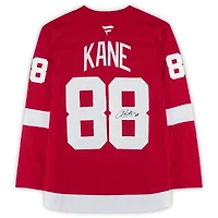 Patrick Kane Detroit Red Wings Autographed Red Fanatics Premium Jersey