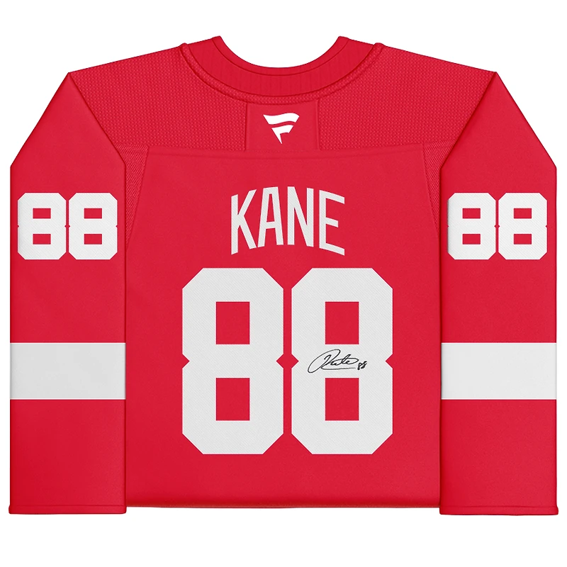 Patrick Kane Detroit Red Wings Autographed Red Fanatics Premium Jersey