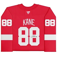 Patrick Kane Detroit Red Wings Autographed Red Fanatics Premium Jersey