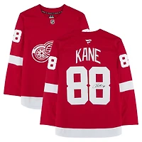 Patrick Kane Detroit Red Wings Autographed Red Fanatics Premium Jersey