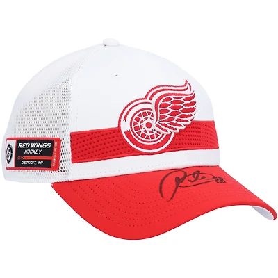 Casquette blanche dédicacée Fanatics Draft des Red Wings de Detroit de Patrick Kane