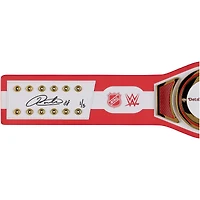 Ceinture de titre WWE Legacy autographiée par Patrick Kane Detroit Red Wings avec inscription « Showtime