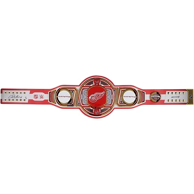 Ceinture de titre WWE Legacy autographiée par Patrick Kane Detroit Red Wings avec inscription « Showtime
