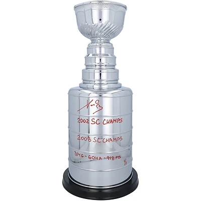 Pavel Datsyuk Detroit Red Wings Autographed 2' Replica Stanley Cup with Multiple Inscriptions - Limited Edition #1/1 - Signed in Red Ink