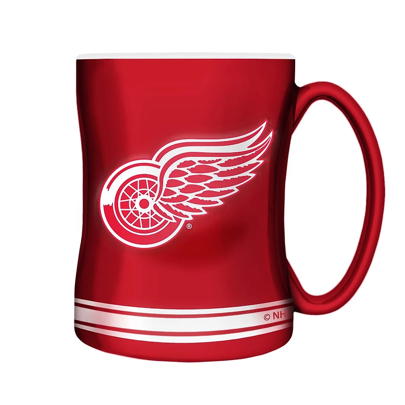 Red Detroit Red Wings Sculpted Relief Mug