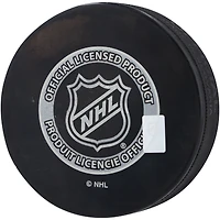 Rondelle de hockey autographiée par Simon Edvinsson des Red Wings de Détroit lors du repêchage de la LNH 2021