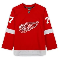 Maillot premium Red Fanatics autographié par Simon Edvinsson des Red Wings de Detroit