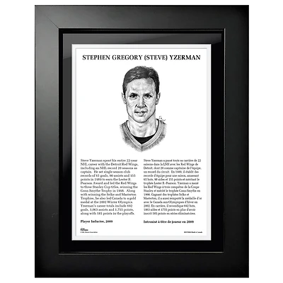 Steve Yzerman Detroit Red Wings - 2009 Legends Line 12'' x 16'' Photo encadrée