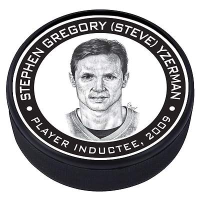 Steve Yzerman Detroit Red Wings - Rondelle de hockey texturée Legends Line 2009
