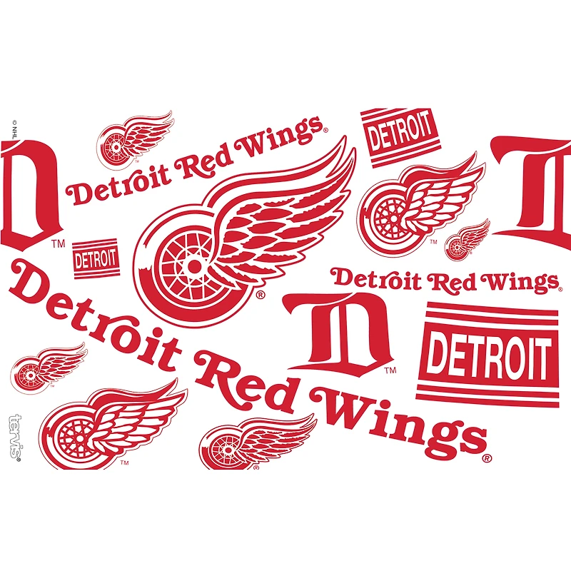 Tervis Red Wings de Détroit, paquet de quatre, 16 oz. Ensemble de gobelets classiques