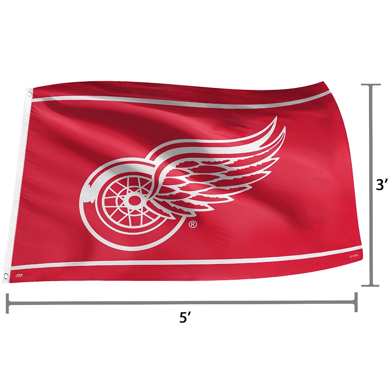 The Sports Vault Detroit Red Wings - 3' x 5' Flag