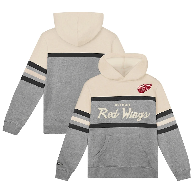 Sweat à capuche gris Mitchell & Ness pour tout-petit, entraîneur-chef des Red Wings de Detroit
