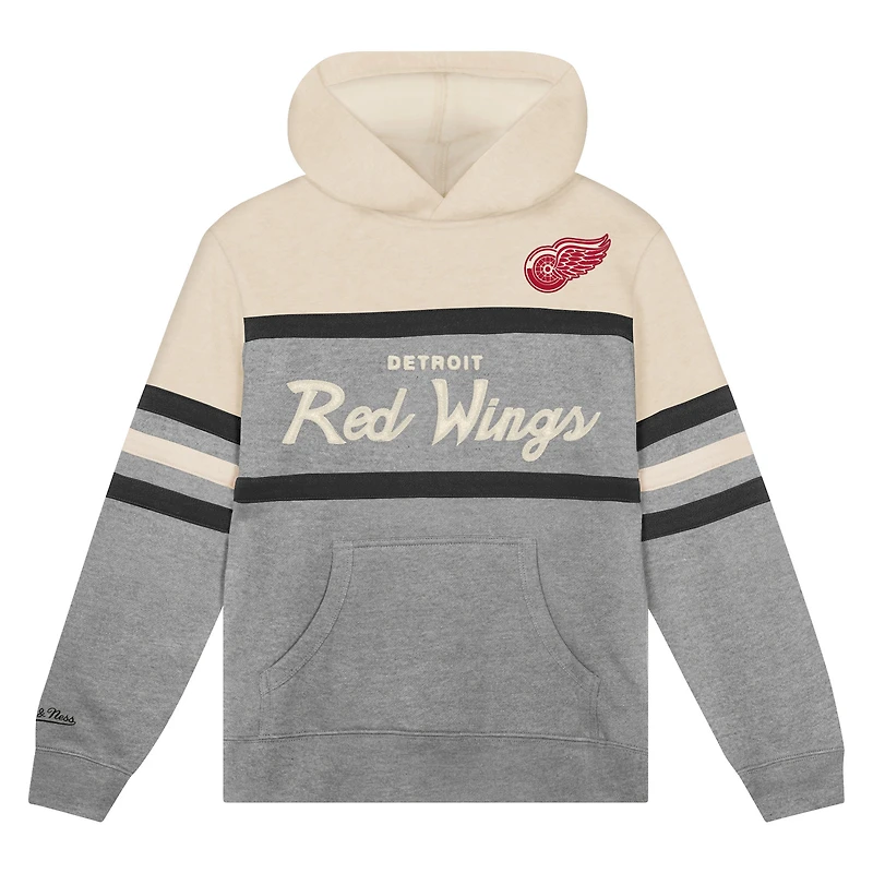 Sweat à capuche gris Mitchell & Ness pour tout-petit, entraîneur-chef des Red Wings de Detroit