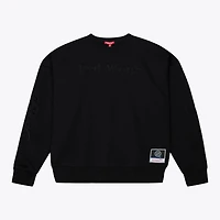 Sweat-shirt unisexe Mitchell & Ness noir Detroit Red Wings Phantom Fleece à col rond