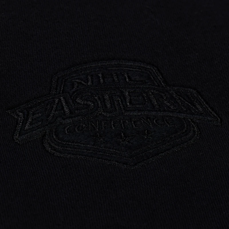 Sweat-shirt unisexe Mitchell & Ness noir Detroit Red Wings Phantom Fleece à col rond