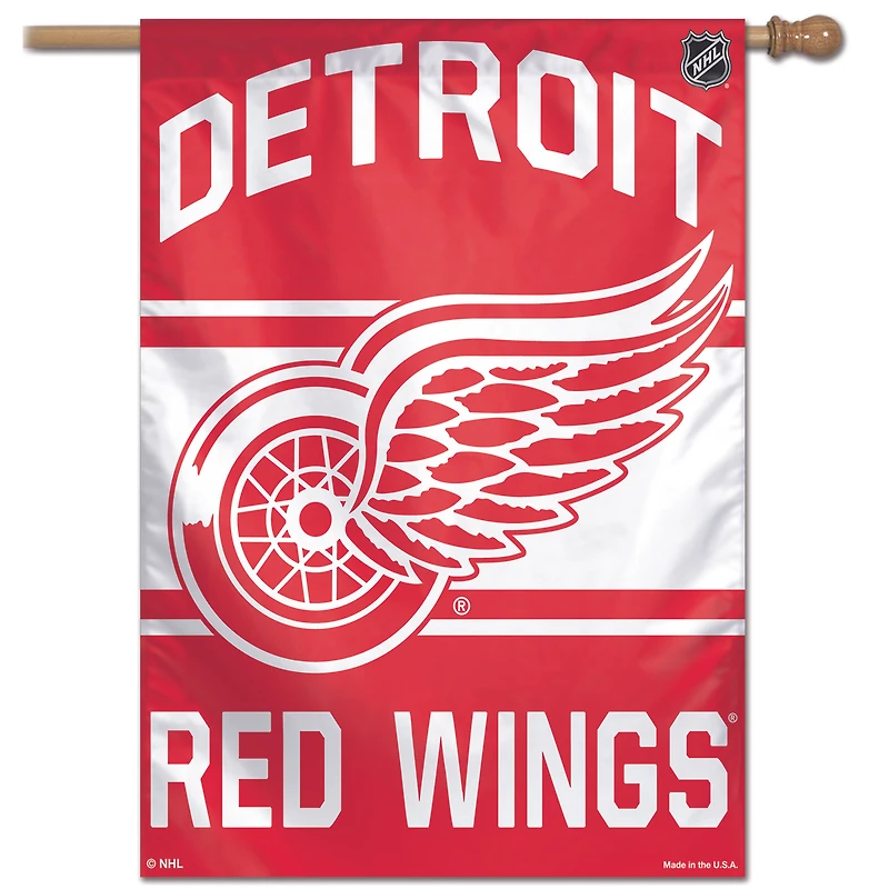 WinCraft Detroit Red Wings 28" x 40" Wordmark Single-Sided Vertical Banner