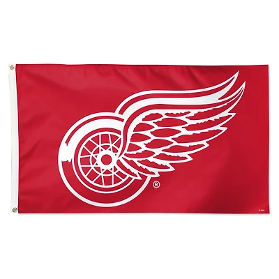 WinCraft Detroit Red Wings 3' x 5' Drapeau simple face avec logo principal