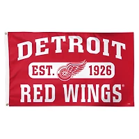 Drapeau de luxe WinCraft Detroit Red Wings 3 pi x 5 pi, simple face, pour établissement de franchise
