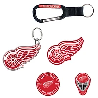 Lot de 5 porte-clés et aimants pour réfrigérateur WinCraft Detroit Red Wings