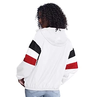 Veste à capuche surdimensionnée entièrement zippée G-III Sports by Carl Banks pour femme, blanche