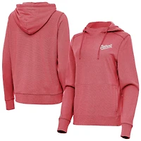 Women's Antigua Heather Red Detroit Wings 2025 NHL Stadium Series Justice Pullover Hoodie