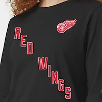 Women's Champion  Black Detroit Red Wings 2-Hit Long Sleeve T-Shirt