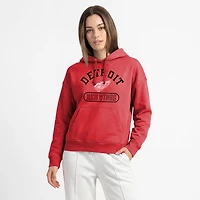 Sweat à capuche Champion rouge Detroit Red Wings pour femmes
