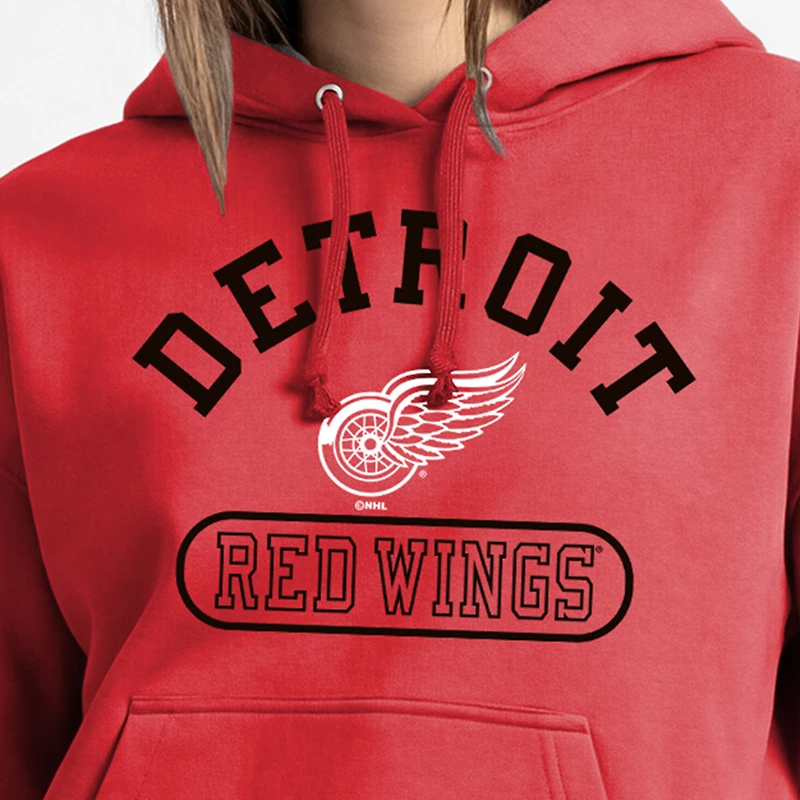 Sweat à capuche Champion rouge Detroit Red Wings pour femmes